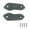 Grey, variant on DYNWAVECA 2 Pieces Motorcycle Mirror Block Off Plates Decoration Rearview Mirror Parts Gold