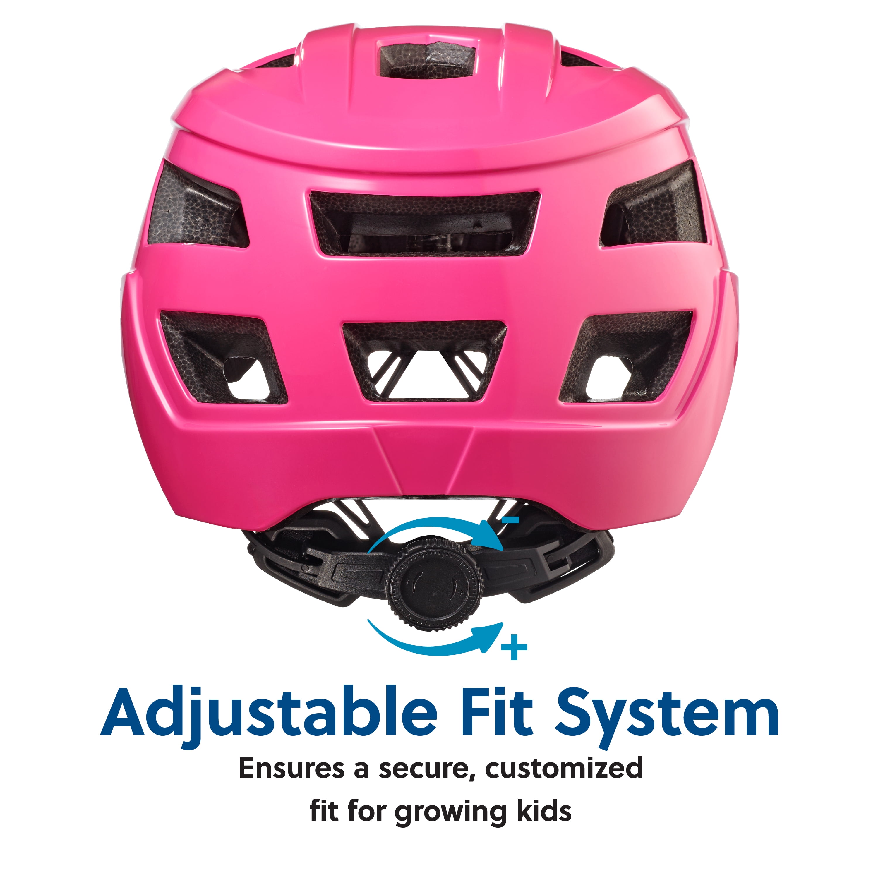 Concord Kids Pink Bike Helmet - Size S, Ages 5+, Adjustable Fit, 15 Cooling Vents