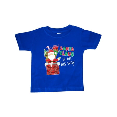 

Inktastic Santa Claus Is On His Way Christmas Gift Baby Boy or Baby Girl T-Shirt