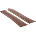 thumbnail image 2 of 22MM LEATHER WATCH STRAP BAND CLASP FOR 22/18 OMEGA SEAMASTER PLANET BROWN WS, 2 of 2