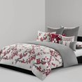 thumbnail image 1 of N Natori Coussin Carré Fleur de Cerisier, 18 par 18 Pouces, Rouge, 1 of 4