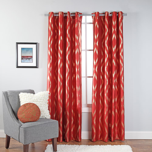 Stanton Metallic Print Grommet Window Panel