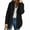 Black, variant on Women'S Hooded Cardigan Chunky Knit Sweater Fall Winter Style Thick Front Button-Down Coat with Pockets Black XL