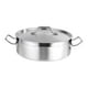 thumbnail image 3 of Olla de acero inoxidable para cocina de inducción con tapa fácil de limpiar 30 centimetros, 3 of 9