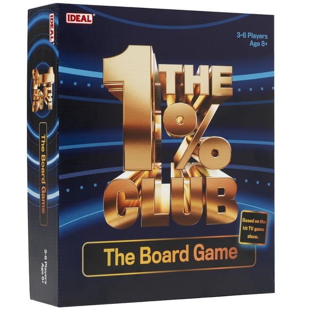 Juego de mesa Ideal The 1% Club para familia, 3 a 6 jugadores, 8+ años