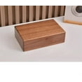 thumbnail image 6 of Walnut Mini Jewelry Box Simple Design Natural Wood Walnut Necklace Bracelets Jewel Display Organizer, 6 of 6