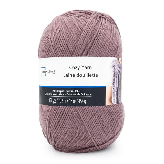 Mainstays Cozy Coquelicot Fil Acrylique Moyen 1 Pelote
