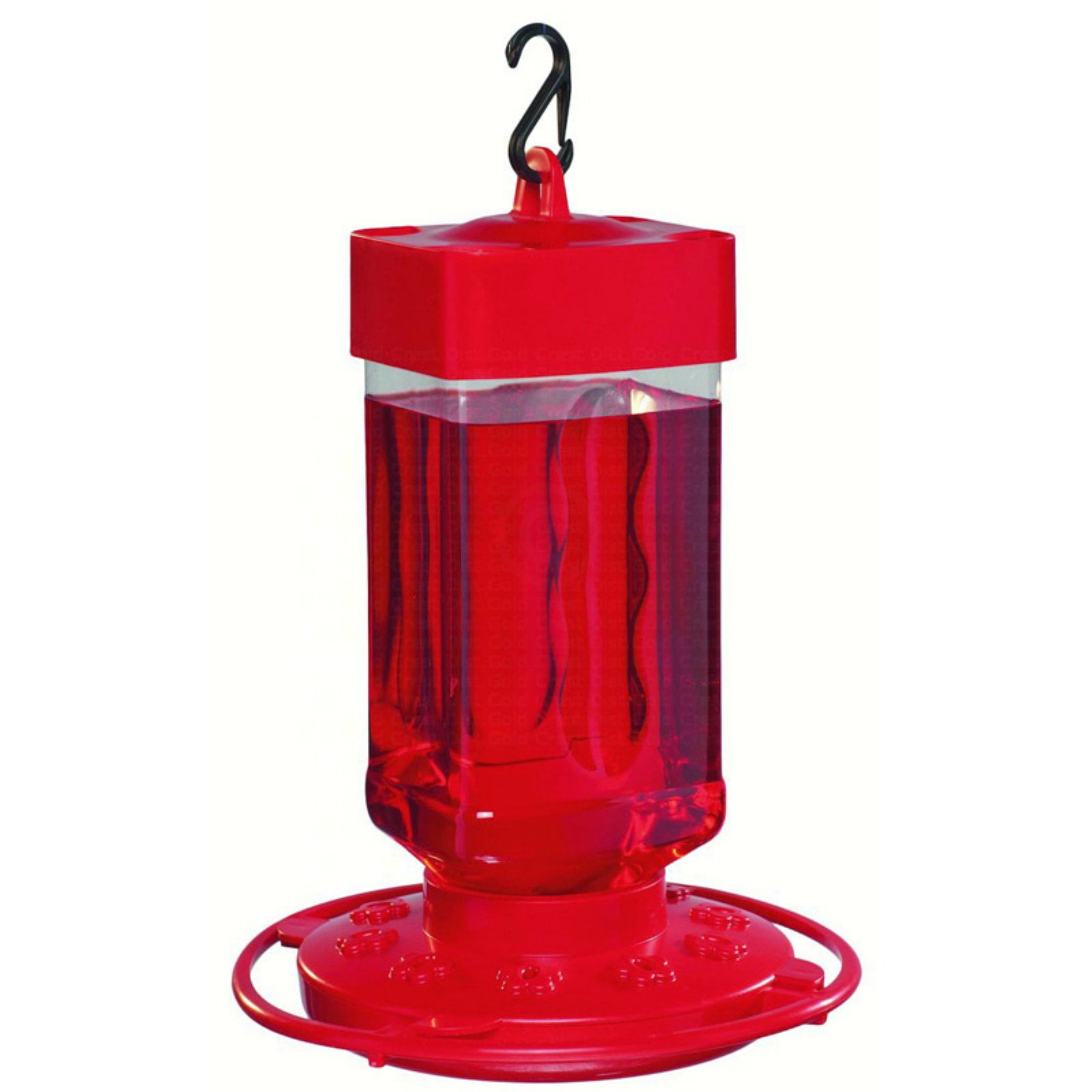 First Nature 16oz Red Hummingbird Feeder #3051 10 Ports w/ Red Trap-It Ant Moat 