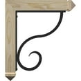 thumbnail image 3 of 4"W x 14"D x 16"H Ashford Arts & Crafts Ironcrest Rough Sawn Bracket, Douglas Fir (2"W x 10"D x 12"H Iron Bracket), 3 of 5