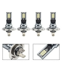 Tekuisi 4 Pcs H7 LED Headlight Bulbs 6000K Color Car Fog Light Canbus Error Free Lamps