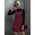 thumbnail image 4 of Robe Cintrée en Velours Côtelé à Imprimé Pinafore pour Femmes, 4 of 5