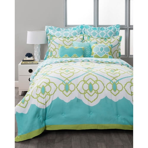 style nest sahara aqua bed in a bag 8 piece bedding set style nest sahara aqua bed in a bag 8 piece bedding set