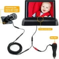 thumbnail image 5 of Itomoro Baby Car Mirror, View Infant in Rear Facing Seat with Wide Crystal Clear View,360° Rotation Plug and Play Easy Install baby car monitor 1080p, 5 of 5
