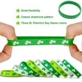thumbnail image 6 of IGEED 24pcs St. Patrick's Day Green Shamrocks Silicone Bracelets,Green Shamrock Rubber Wristbands for Kids Adults,St.Patrick's Day Party Ireland,Spring Party Favors Holiday Decorations Gift, 6 of 8