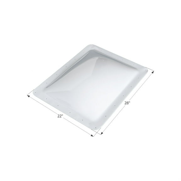 Icon 01853 RV Skylight SL1824 - 24" x 18" x 4", White