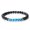 Gemstone, variant on Obsidian Tyger Eye Turquoise Beaded Stretch Bracelet Black Blue Healing T80