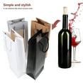 thumbnail image 5 of 4 Pcs Clear Gift Bags Wine for Gifts Wrapping Bottle with Handles Christmas Felt Tall Transparent Red Paper, 5 of 7