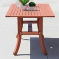 thumbnail image 5 of Malibu Outdoor 7-piece Wood Patio Curvy Legs Table Dining Set, 5 of 9