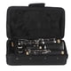 thumbnail image 3 of Clarinete en Si bemol profesional con estuche, caña y accesorios - Cuerpo de baquelita negra y llaves plateadas, 3 of 7
