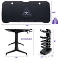 thumbnail image 2 of Gymax 63 inch Height Adjustable Gaming Desk w/Mouse Pad & USB Gaming Handle Rack, 2 of 10