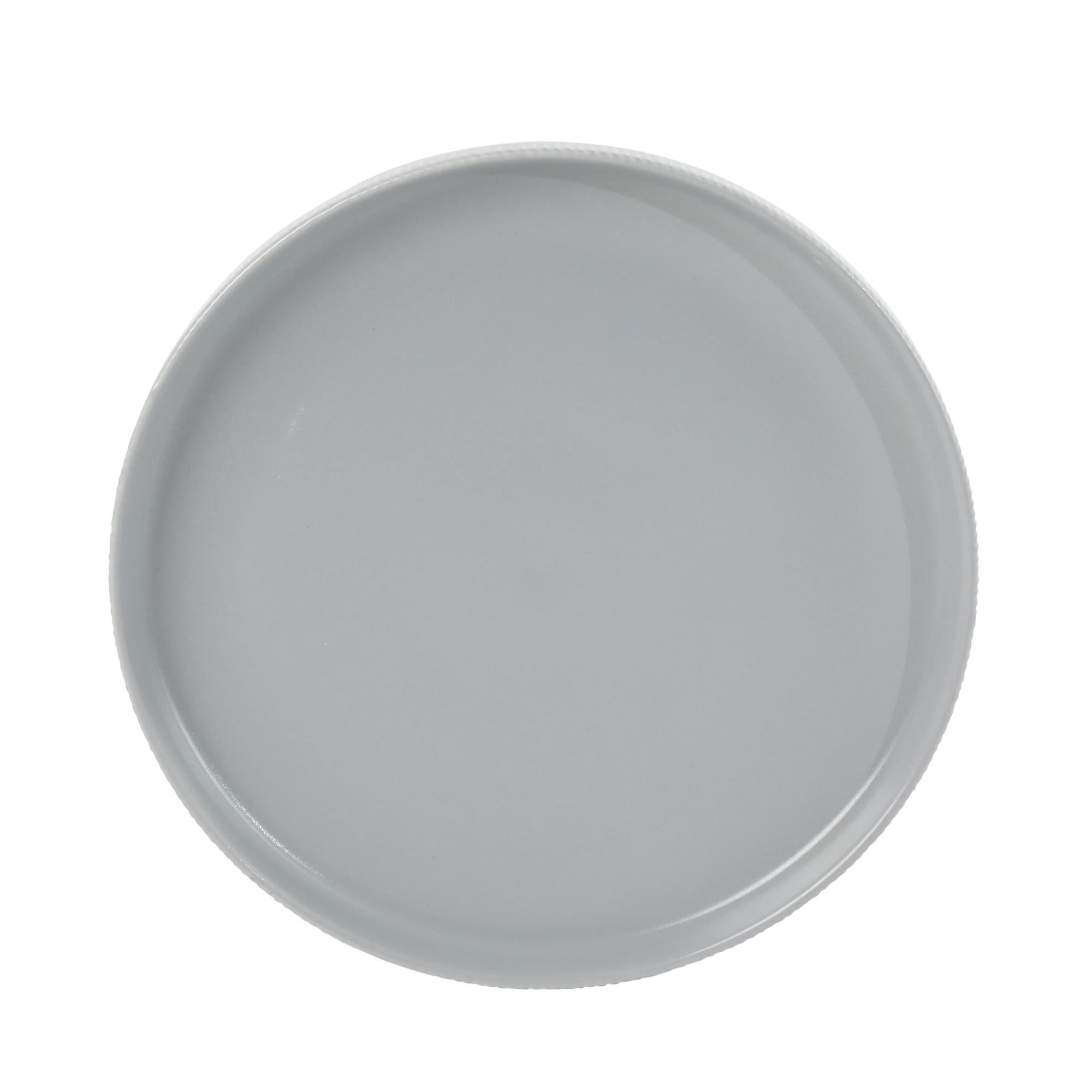 Gibson Home Dempsey Road 12-Piece Stoneware Dinnerware Set – Service for 4, Round Grey Plates and Bowls, Durable Solid Color Modern Embossed Dish Set, Microwave & Dishwasher Safe