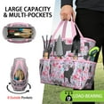 thumbnail image 2 of Garden Tool Bag,French Bulldog and Flower Garden Tool Organizer,Garden Gifts,Waterproof Multi-Pocket Garden Tool Storage 11.8x5.5x11.4 Inch(Tools NOT Included), 2 of 6