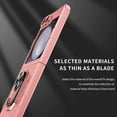 thumbnail image 4 of Allytechgroup Galaxy Z Flip 6 Magnetic Case, Compatible with Car Mount Shockproof Ring Holder Anti-Scratch Bumper Slim Hard PC Cover Phone Case for Samsung Galaxy Z Flip6, Pink, 4 of 11