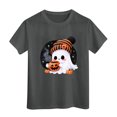 thumbnail image 6 of mgoYE Halloween Tshirts for Girls Boys Cute Ghost Fall Pumpkin Graphic Shirt Coffee Lover Tees Short Sleeve Tops Boys Tshirts, 6 of 6