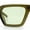 All Green, variant on Womens Retro Triangular Rectangle Squared Cat Eye Plastic Sunglasses All Black