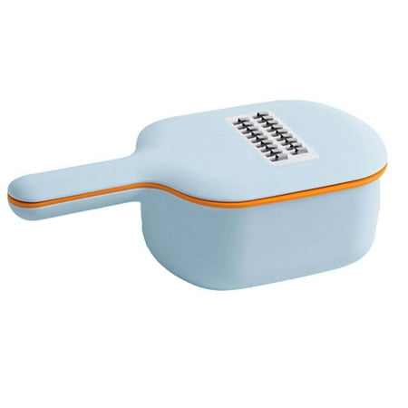 

Julam 4 in 1 Multi Cutter Food Slicer Vegetable Potato Chip Onion Cabbage Carrot Shredder Grater|Manual Veggie Slicer Kitchen Tool with Bowl Handle Filter Hand Protector