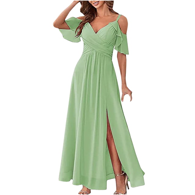 EGNMCR Robes d'Été Femmes Tendance Robe Décontractée Ajustée Plissée Sans Manches Col Asymétrique