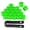 Green, variant on YAHHU 20-Piece 17mm Nut Car Wheel Auto Hub Screw Protection Anti-Theft Cover Cap Rustproof Dustproof Caps, 0.7 inches / 17.8 mm (Black)