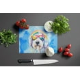 thumbnail image 2 of Old English Sheepdog Hippie Dawg Glass Cutting Board Large 12 in x 15 in, 2 of 5