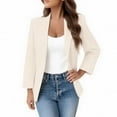 thumbnail image 2 of Uaswgudfs ​Women's Tailored Short Wool-Blend Jacket: Single-Button Closure & Slim Fit for Fall/Winter Versatility​, 2 of 7