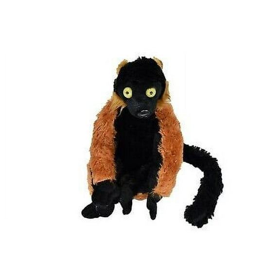 Lemur Red-ruffed Cute Soft Stuffed Realistic Plush Animal, Gift, Educational Toy 11" F3486 B352