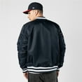 thumbnail image 2 of Men's New Era x Alpha Industries Navy Atlanta Braves Full-Zip Bomber Jacket, 2 of 6