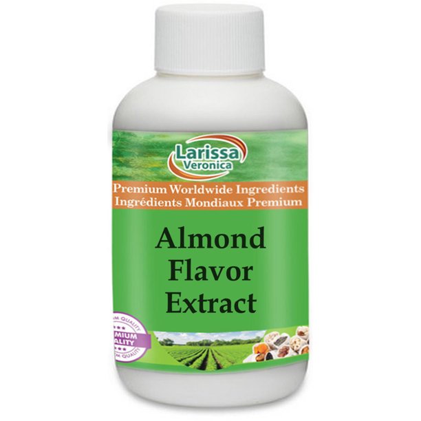 Larissa Veronica Almond Flavor Extract, (Almond, 8 oz, 1Pack, Zin