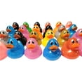 thumbnail image 6 of 6 Pack-Colorful Glitter Rubber Duckies (2.5") Assorted Neon Color Ducks Ducky Duck, 6 of 9