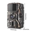 thumbnail image 5 of 1Pcs Cameras - Wildlife Monitoring Cameras with 12MP 1080P HD, PIR Motion Detection, 0.8s Triggers, IP66 Waterproof, 8 Month Standby for Outdoor Security, Hunting, Nature Research, 5 of 6