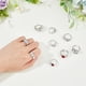 thumbnail image 3 of 9 anillos irregulares, ajustables, abiertos, apilables, de metal, para promesa, San Valentín, boda, novias., 3 of 7