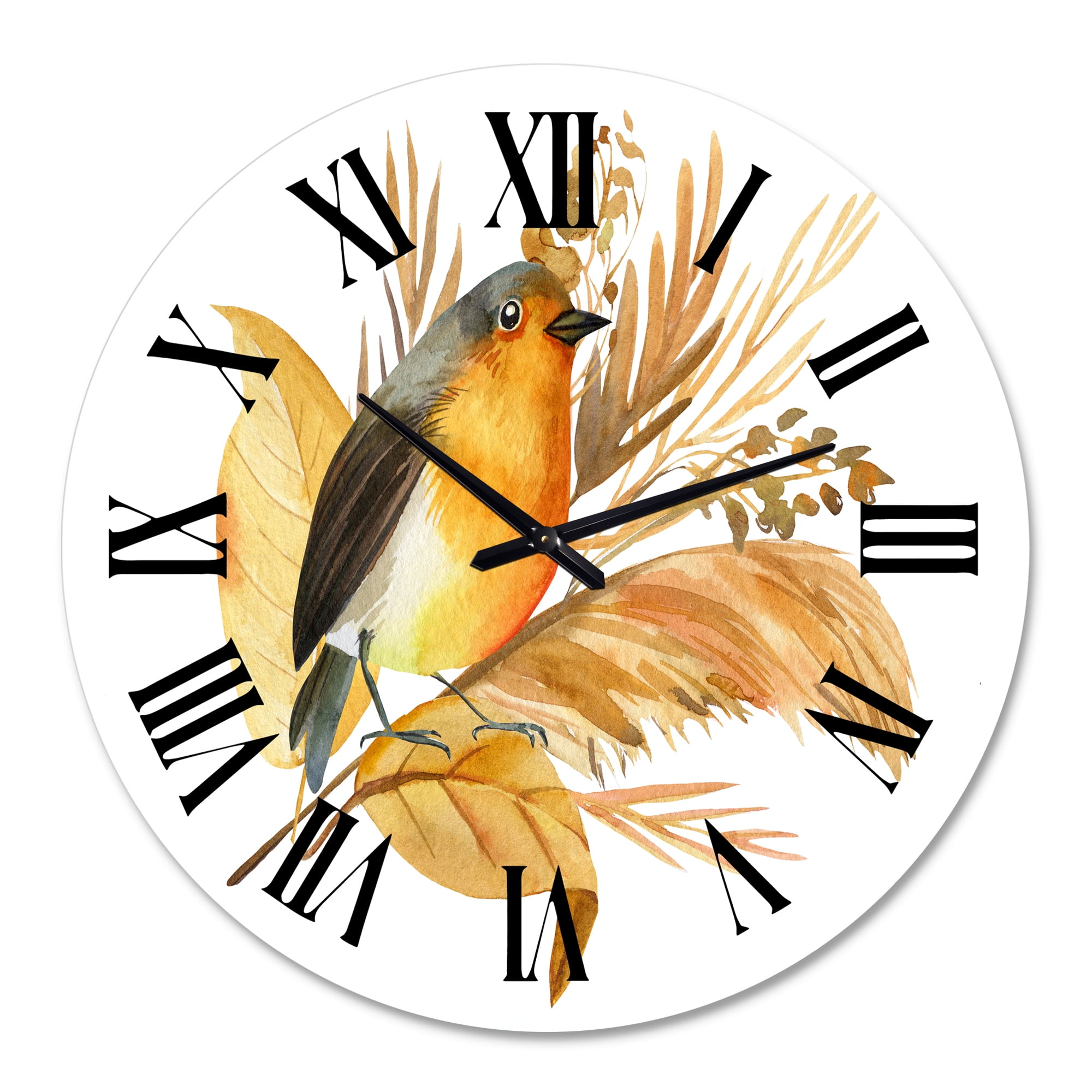 Designart 1 in Quartz Traditional Wall Clock