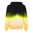 thumbnail image 6 of safuny Womens Zip Up Hoodies Coats Long Sleeve Gradient Oversized Sweatshirts Jacket with Pockets Fall Fashion Clothes Yellow _f L, 6 of 6