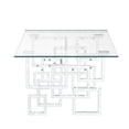thumbnail image 3 of Table basse Chantilly en or, 3 of 3