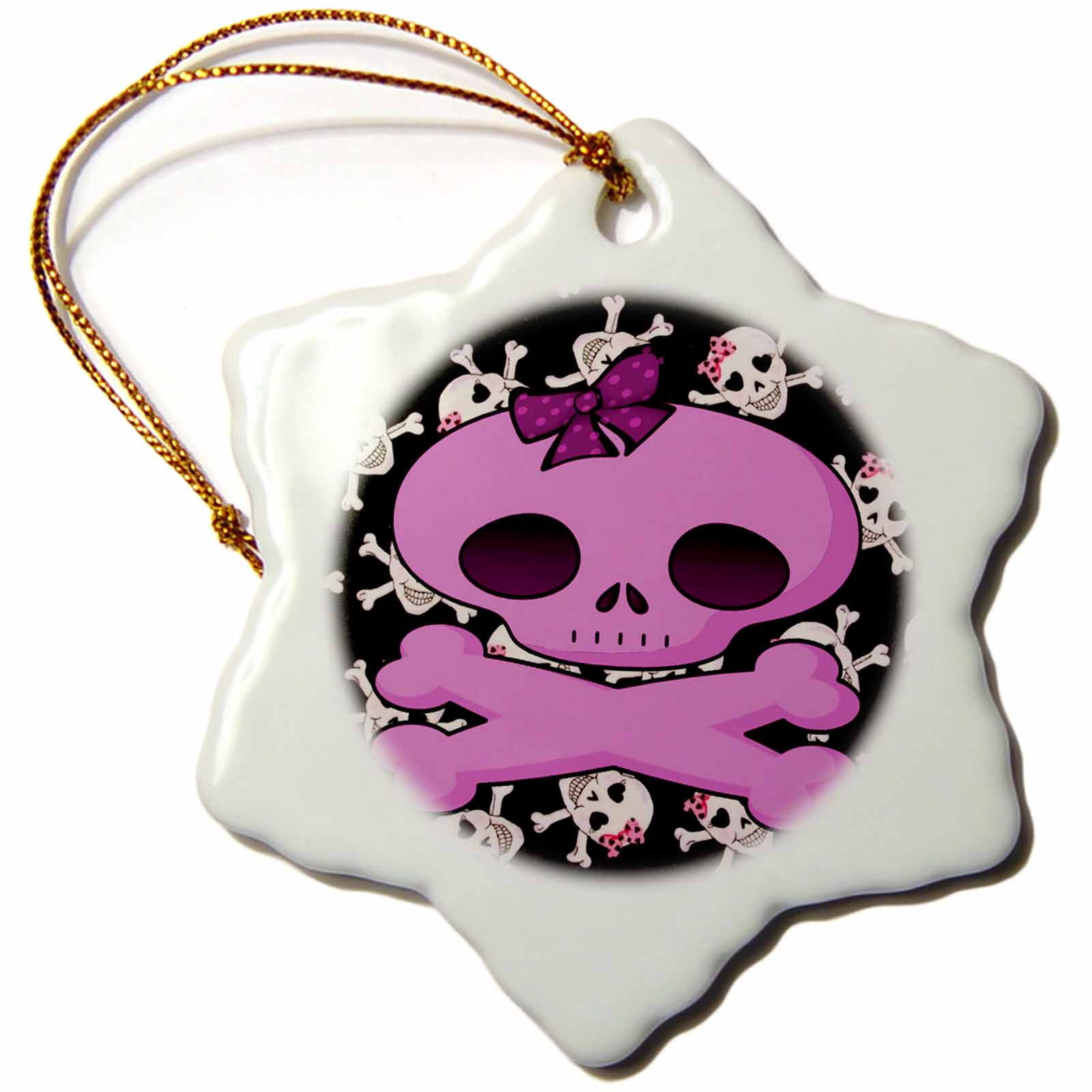 girly skull ornaments
