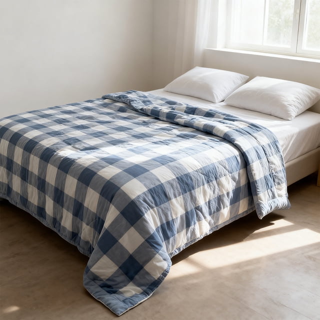 Colcha de Verano Transpirable Qazbgdl | Manta Ligera y Fresca de Licra | 200 X 150 Cm, Azul, Gris o Verde | 1 Unidad
