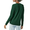 thumbnail image 6 of Baqcunre Sweaters For Women Ladies' Solid Tone Buttoned Mercerized Cotton Loose Sweater With Cardigan Jacket Hoodies For Women Womens Fall Fashion 2023 Green XL, 6 of 6