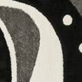 thumbnail image 7 of SAFAVIEH Florida Laidley Geometric Shag Area Rug, Black/Ivory, 5' x 5' Round, 7 of 7