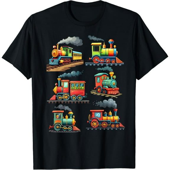 Trains For Boys Steam Locomotive Train For Toddler Boys T-Shirt