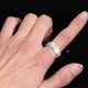thumbnail image 3 of SkyAuks Anillos Oro Triple Anillos de Diamantes de Imitación Mujeres Anillo Completo de Diamante Zirconia Joyería para Mujer Anillos de Diamante para Mujer Talla 5 11 Joyería y Relojes Oro 5, 3 of 5