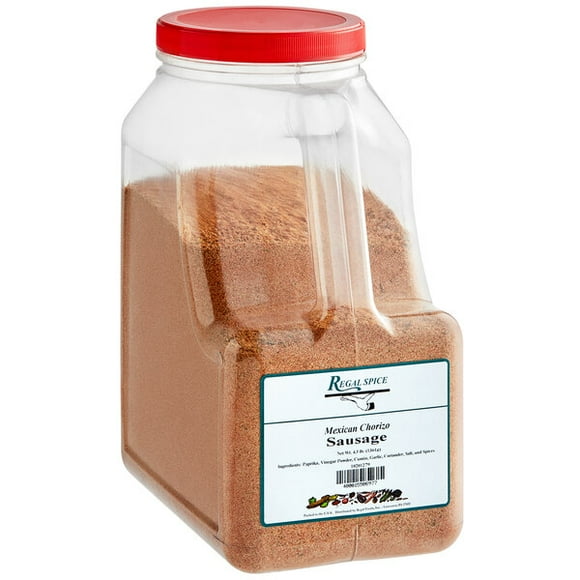 Regal Mexican Chorizo Sausage Seasoning 4.5 lb. - 4/Case